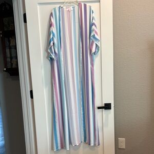 Torrid Multicolor Striped Kimono